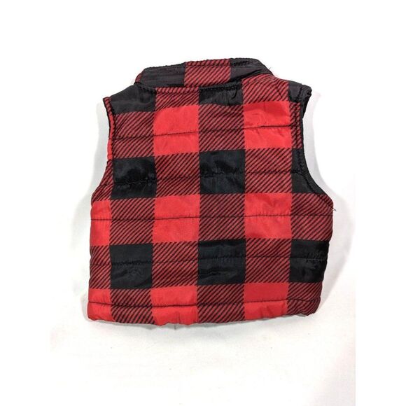 Little Explorer Newborn Red Tartan Plaid Vest Doll Clothing Crafts 9.5 x 10 inch - Picture 2 of 5